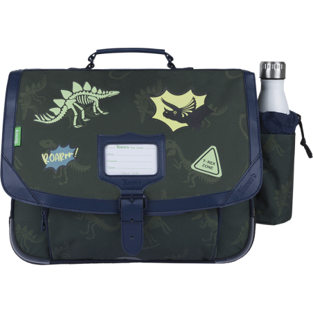 Cartable poche gourde Timothée kaki Tann’s - 38 cm
