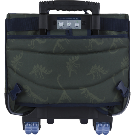 Cartable trolley Timothée kaki