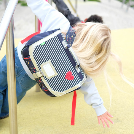 Cartable Émilie bleu