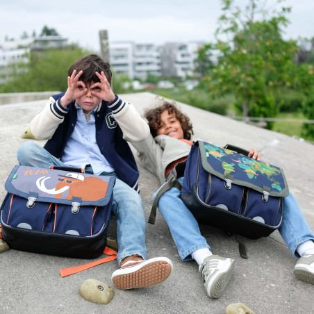 Cartable Marius bleu