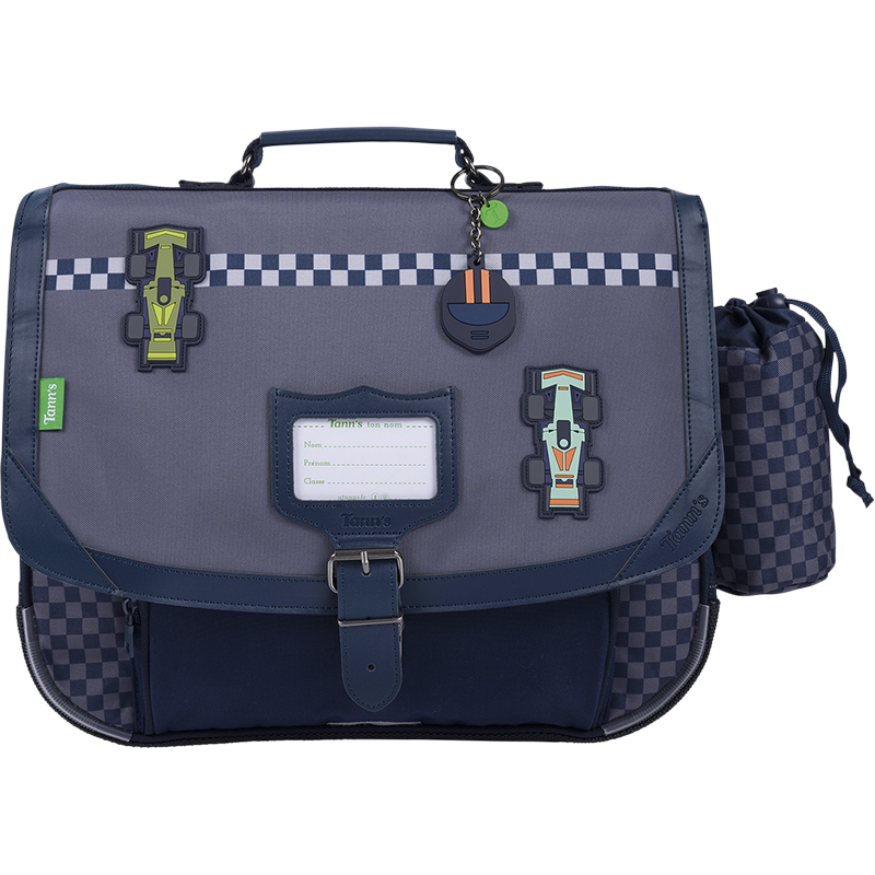 Cartable Romain gris Tann’s - 38 cm