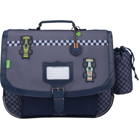 Cartable Romain gris Tann’s - 38 cm
