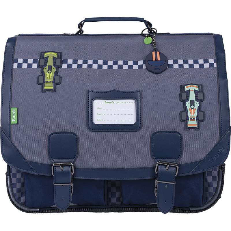 Cartable Romain gris Tann’s - 41 cm