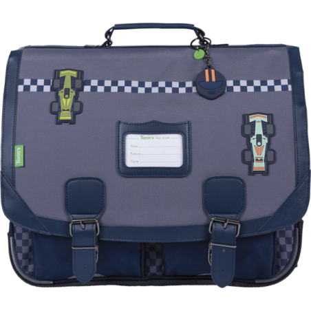 Cartable Romain gris Tann’s - 41 cm