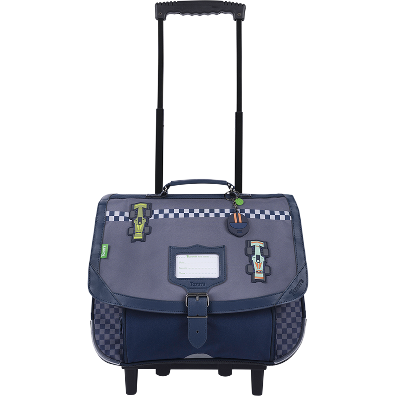 Cartable trolley Romain gris Tann’s - 38 cm