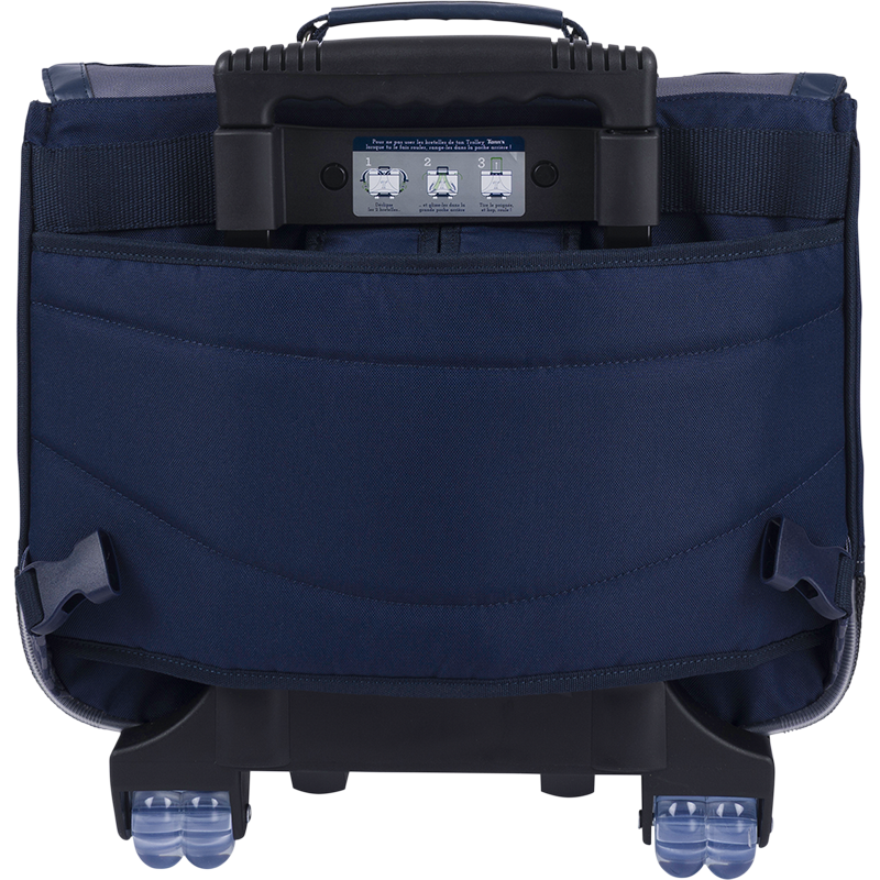 Cartable trolley Romain gris Tann’s - 38 cm