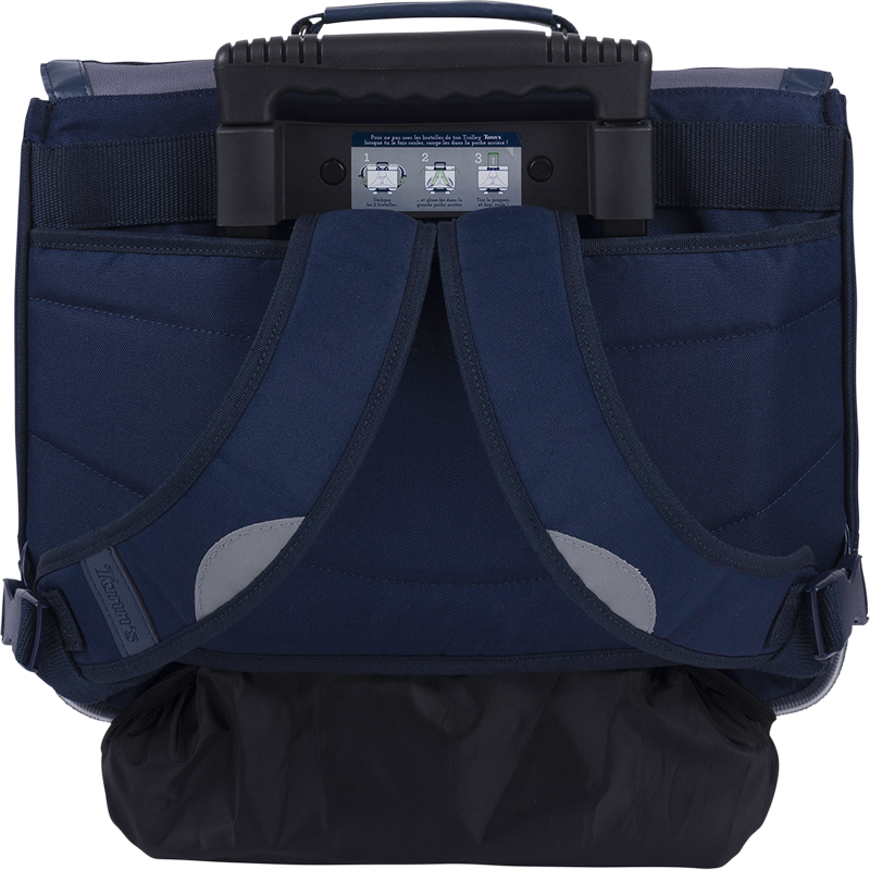 Cartable trolley Romain gris Tann’s - 38 cm