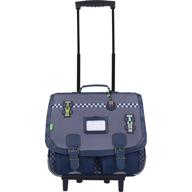 Cartable trolley Romain gris Tann’s - 41 cm