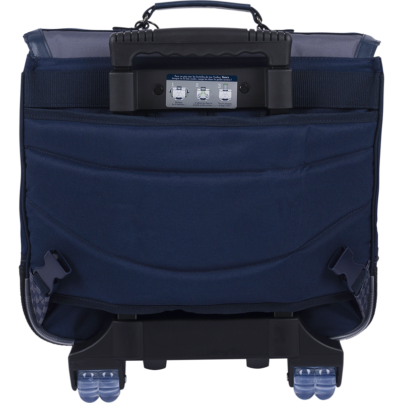 Cartable trolley Romain gris Tann’s - 41 cm