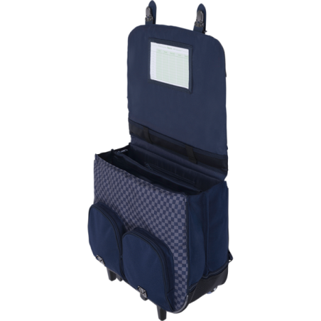 Cartable trolley Romain gris Tann’s - 41 cm