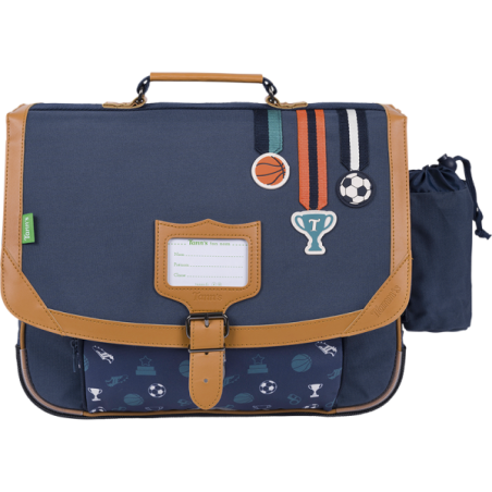 Cartable Paco bleu Tann’s - 38 cm