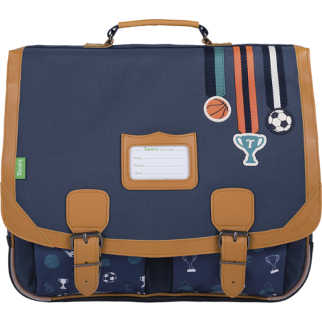 Cartable Paco bleu Tann’s - 41 cm