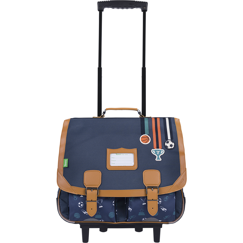 Cartable trolley Paco bleu Tann’s - 41 cm