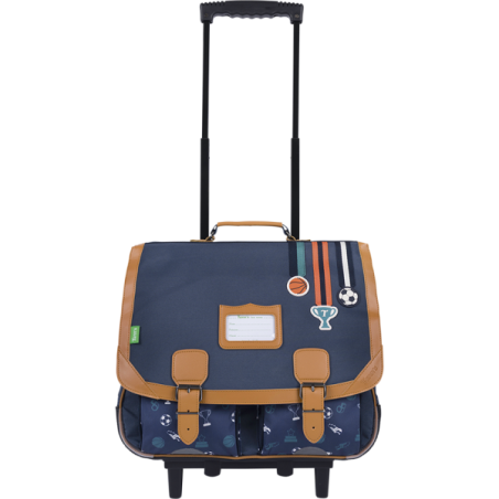 Cartable trolley Paco bleu Tann’s - 41 cm
