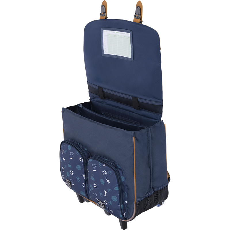 Cartable trolley Paco bleu Tann’s - 41 cm
