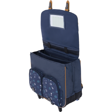 Cartable trolley Paco bleu Tann’s - 41 cm