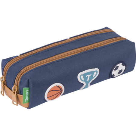 Trousse Paco bleue Tann’s - 21.5 cm