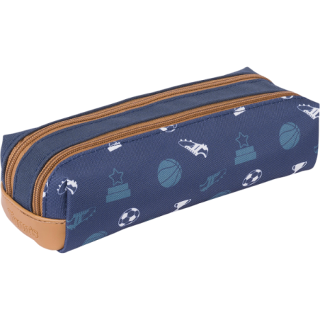 Trousse Paco bleue Tann’s - 21.5 cm