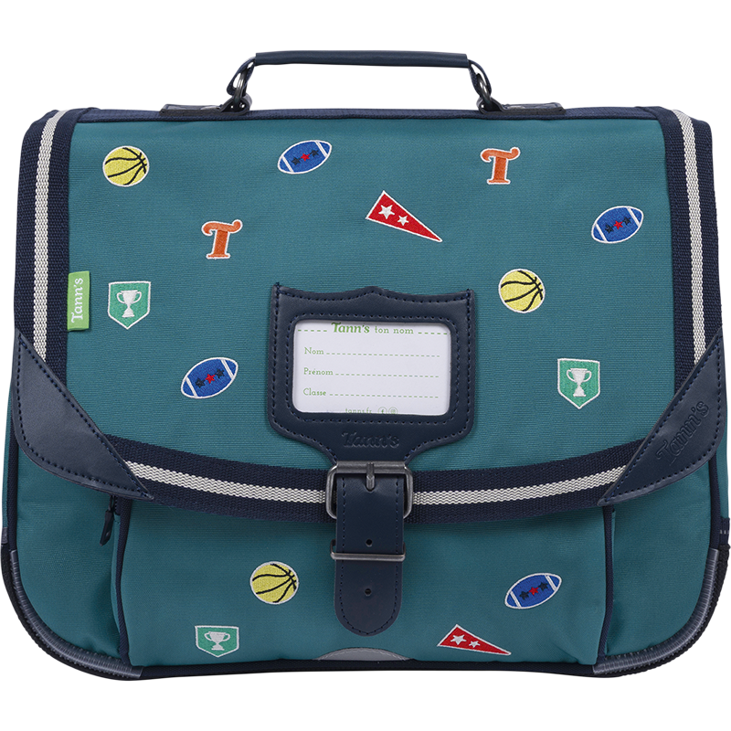 Cartable Dan vert Tann’s - 35 cm