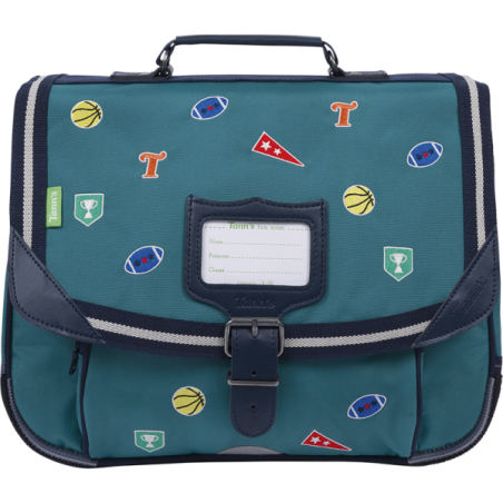 Cartable Dan vert Tann’s - 35 cm