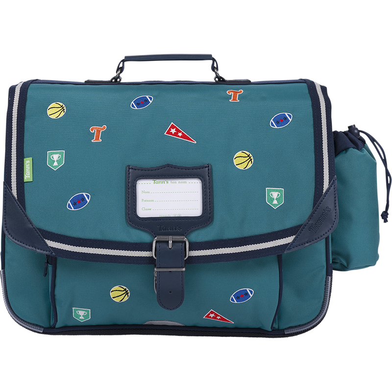 Cartable Dan vert Tann’s - 38 cm