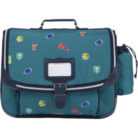 Cartable Dan vert Tann’s - 38 cm