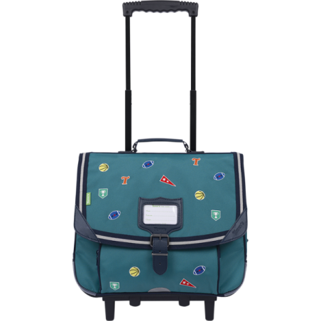 Cartable trolley Dan vert Tann’s - 38 cm