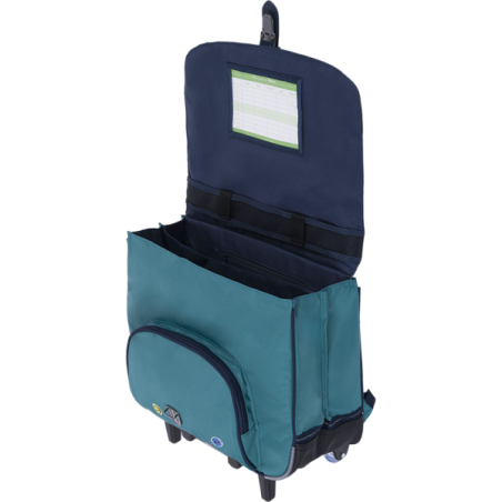 Cartable trolley Dan vert Tann’s - 38 cm