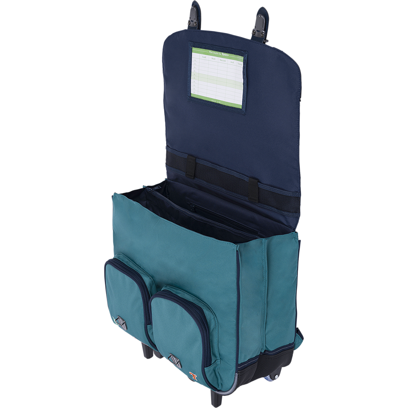Cartable trolley Dan vert Tann’s - 41 cm