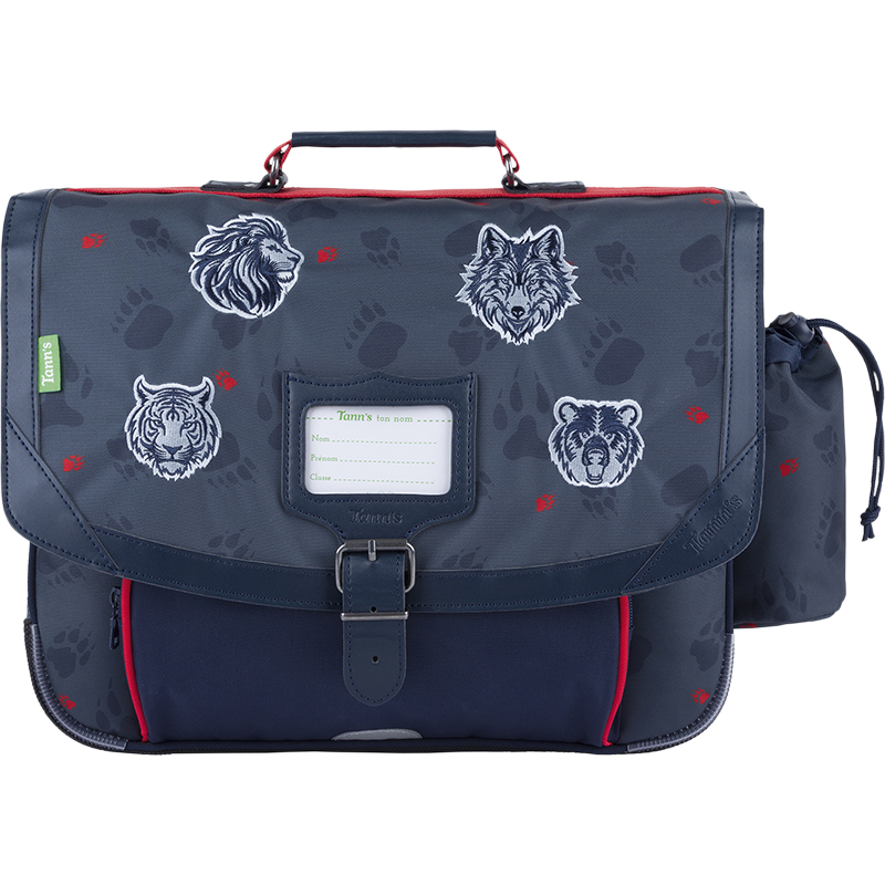 Cartable Mathys gris Tann’s - 38 cm