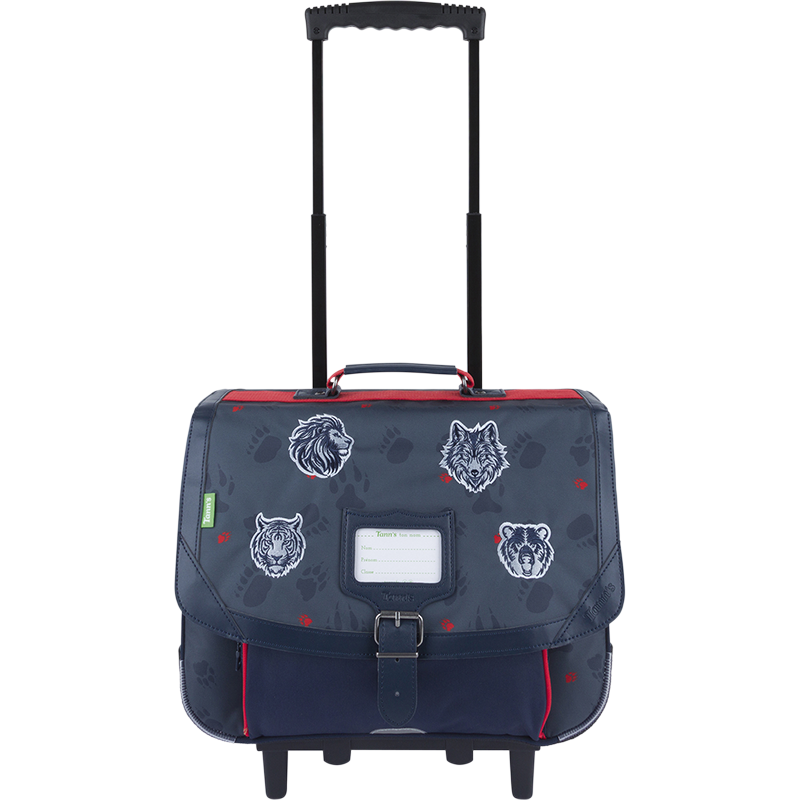 Cartable trolley Mathys gris Tann’s - 38 cm