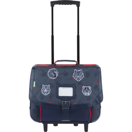 Cartable trolley Mathys gris Tann’s - 38 cm