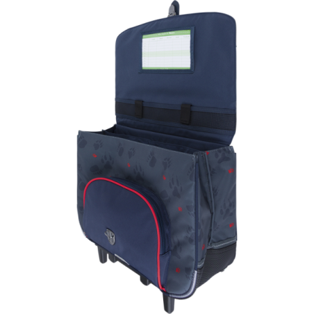 Cartable trolley Mathys gris Tann’s - 38 cm