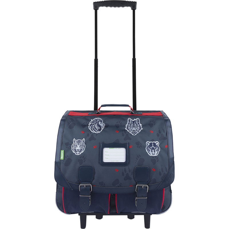 Cartable trolley Mathys gris Tann’s - 41 cm