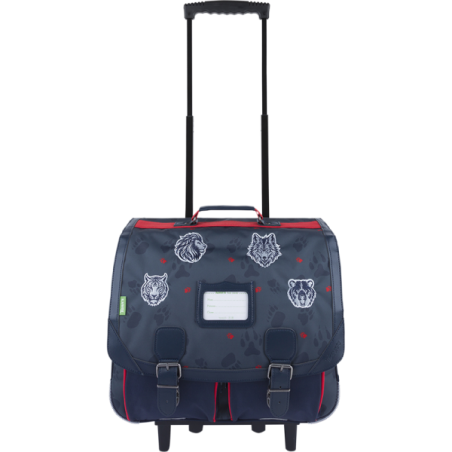 Cartable trolley Mathys gris Tann’s - 41 cm