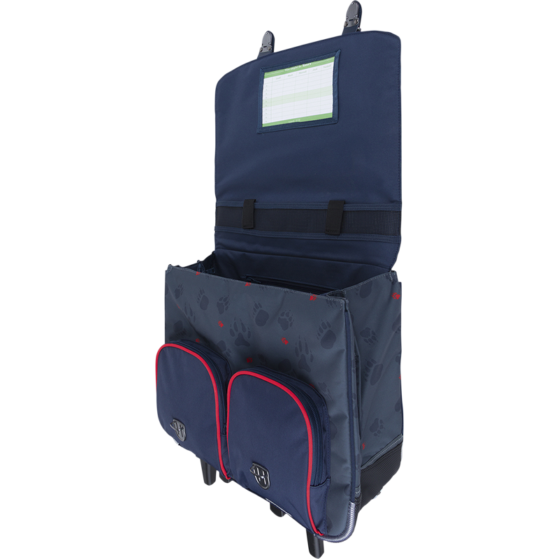 Cartable trolley Mathys gris Tann’s - 41 cm