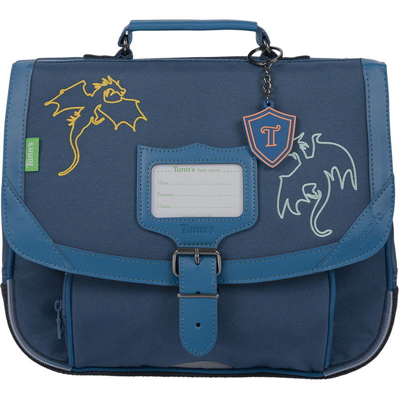 Cartable Merlin bleu Tann’s - 32 cm