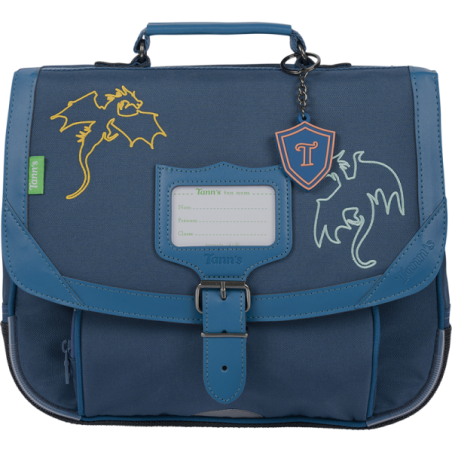 Cartable Merlin bleu Tann’s - 32 cm
