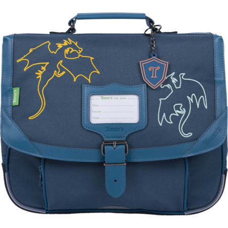 Cartable Merlin bleu Tann’s - 35 cm