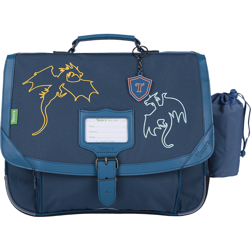 Cartable Merlin bleu Tann’s - 38 cm
