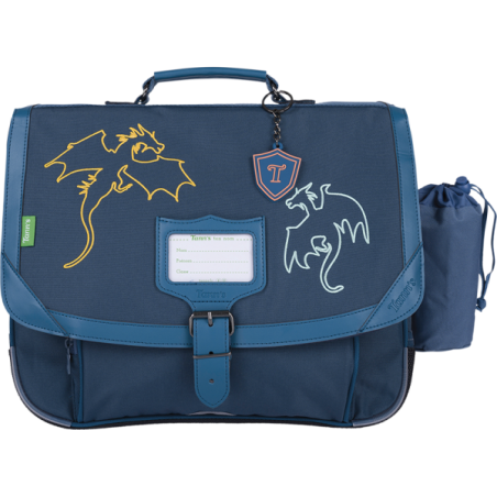 Cartable Merlin bleu Tann’s - 38 cm