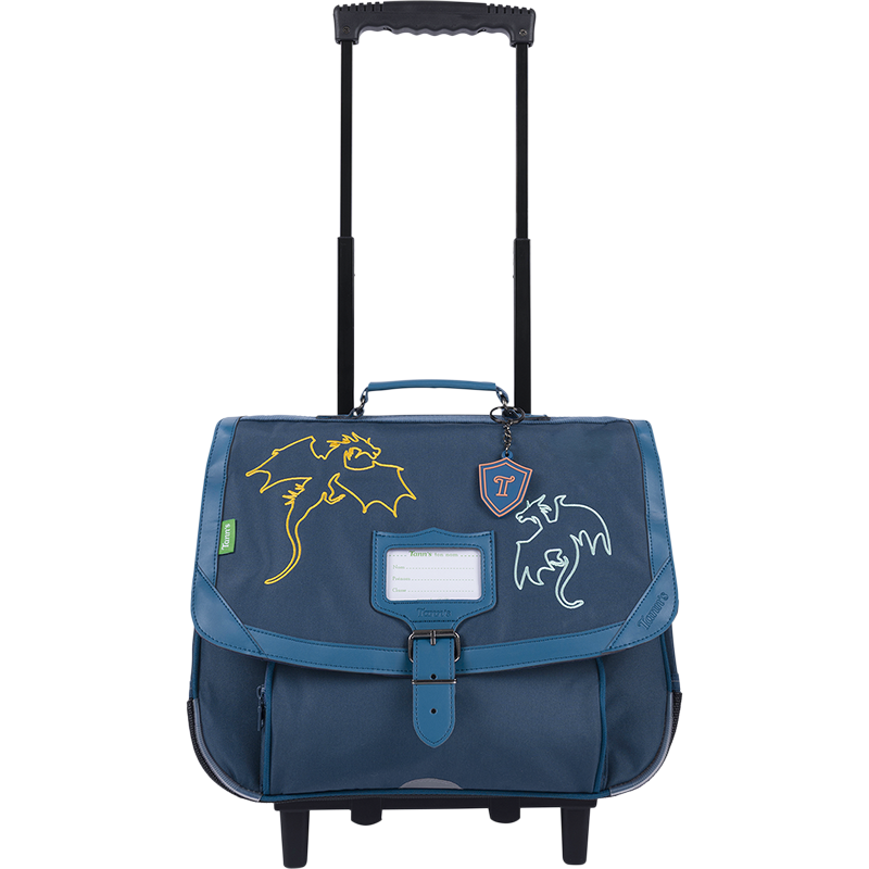 Cartable trolley Merlin bleu Tann’s - 38 cm