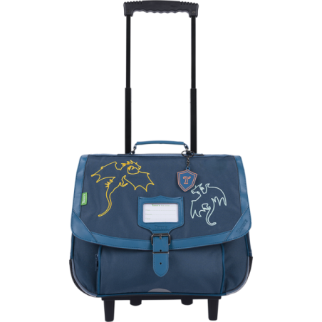Cartable trolley Merlin bleu Tann’s - 38 cm