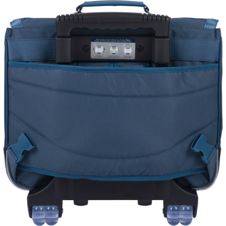 Cartable trolley Merlin bleu