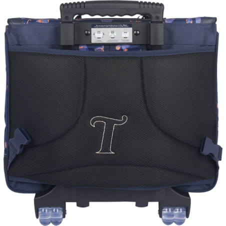 Cartable trolley Adam bleu