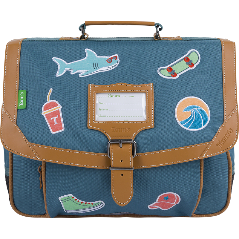 Cartable Stan vert Tann’s - 35 cm