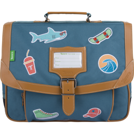 Cartable Stan vert Tann’s - 35 cm