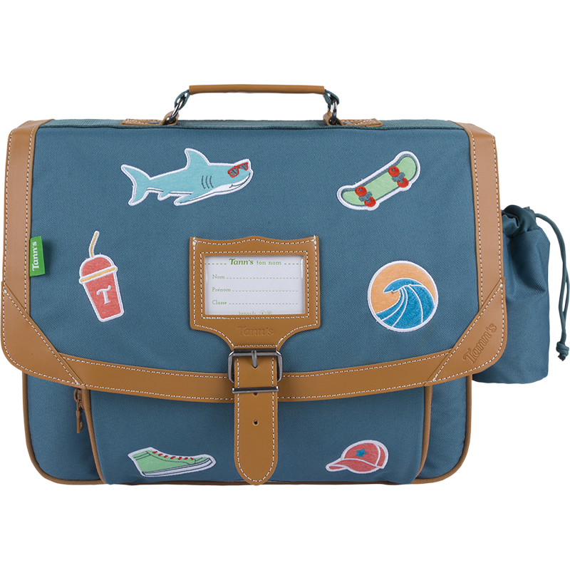 Cartable Stan vert Tann’s - 38 cm