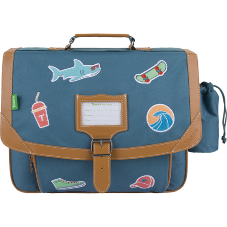 Cartable Stan vert Tann’s - 38 cm