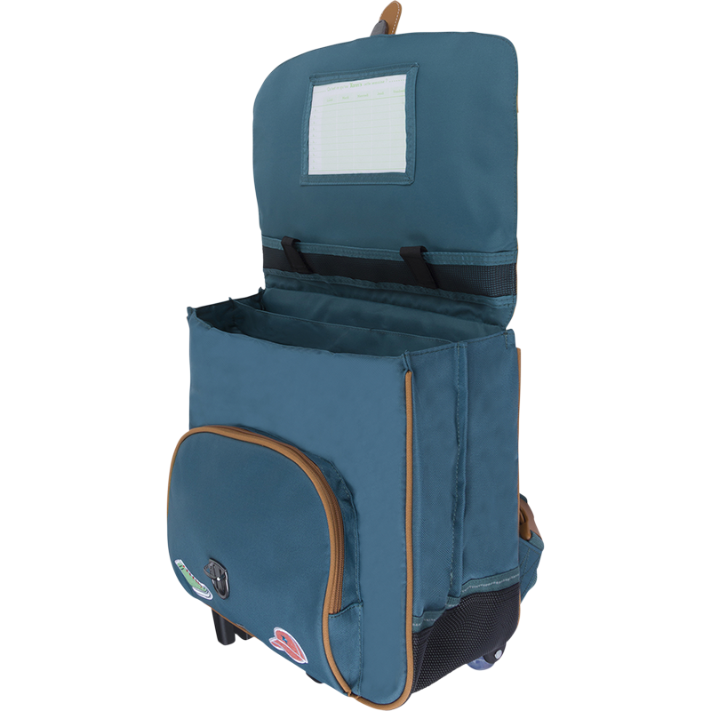 Cartable trolley Stan vert Tann’s - 38 cm
